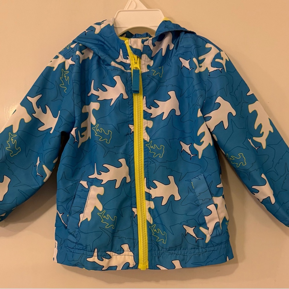 Cat & Jack 18M Blue Shark Windbreaker Jacket